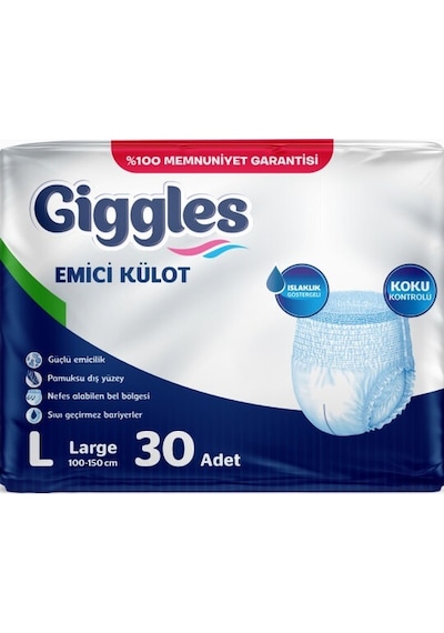 Giggles Hasta Bezi Yetişkin Emici Külot L-büyük 60 Adet 2pk 30 L