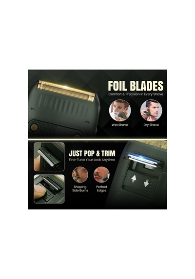 Saç Sakal Tıraş Makinesi Seti Metal Trimmer Shaver V-270 & V-353
