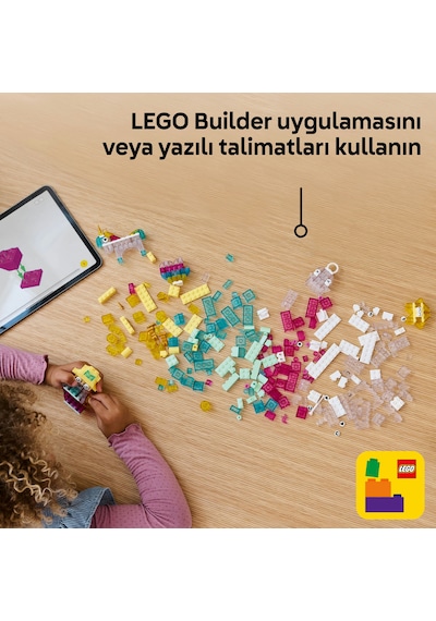 LEGO® Classic Sihirli Saydam Kutu 11040 - 5 Yaş ve Üzeri Çocuklar için Yaratıcı Oyuncak Yapım Seti (340 Parça)
