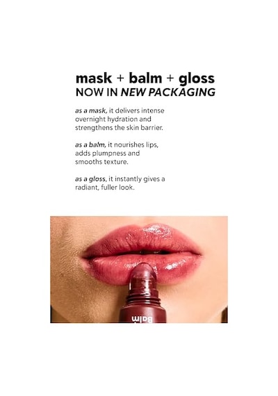 Cream Co. Nemlendirici Parlatıcı 3in1 Lip Balm, Dudak Bakım, Black Cherry Bordo, Hyaluronik Asit Seramid