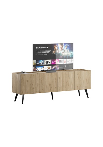 Luna 4 Kapaklı Tv Ünitesi-florida Meşe 180x63x42 Cm