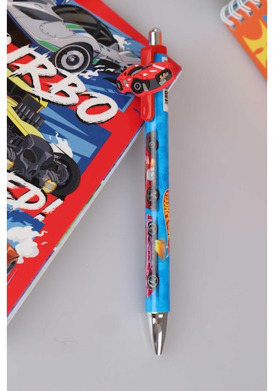 Yeni Sezon Lisanslı Hot Wheels Spırallı A6 Çizgili Not Defteri / Bloknot Ve 0.7 Versatil Uçlu Kalem 2'lisi Ahşap