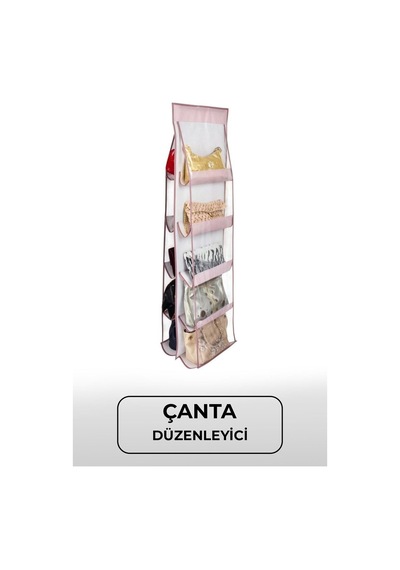 Çanta Organizer 10'lu 37 X 125cm Dolap Düzenleyici - Plastik - Siyah Diğer