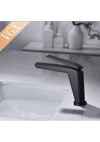 İsaoğlu Yapı Lavabo Bataryası Siyah Lavabo Musluğu Velar Mat Siyah Banyo Bataryası Siyah Musluk Siyah