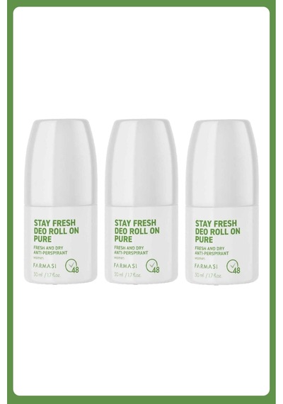 Stay Fresh Deo Roll On Pure 50 Ml Kadın 3 Adet