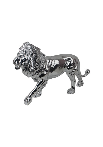 Lüks Reçine Jumbo Boy Aslan Heykeli 60 Cm Dekoratif Biblo Vitrin Konsol Süsü Ev & Ofis Hediyesi