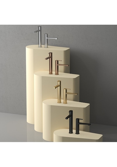 Teska E 5417 Liva Leo S Lavabo Bataryası Altın