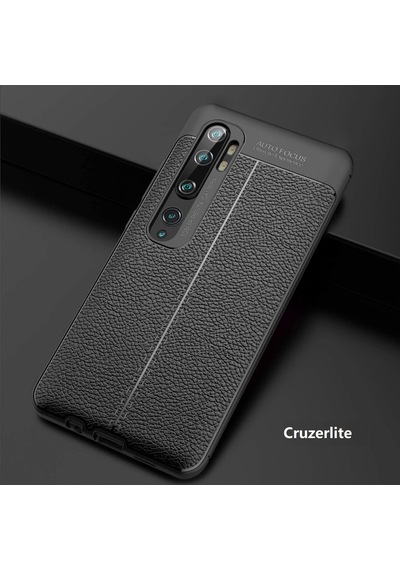 Xiaomi Mi Note 10 Kılıf Niss Tam Korumalı Lüx Deri Silikon Kapak