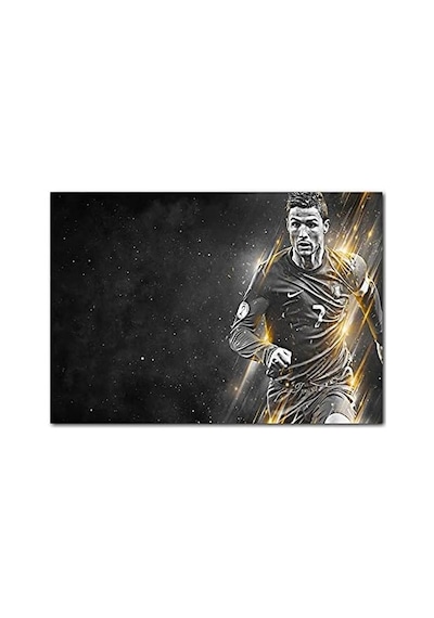 Cakatablo Ahşap Tablo Cristiano Ronaldo Dijital Çizim Görseli -