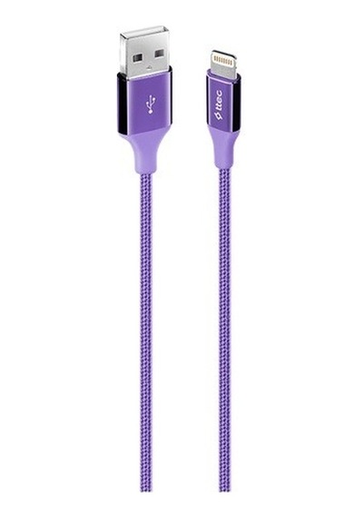 Ttec Alumicable Lightning İle Uyumlu Kablo Mor 1.2m - 2dk16mr 1 Adet