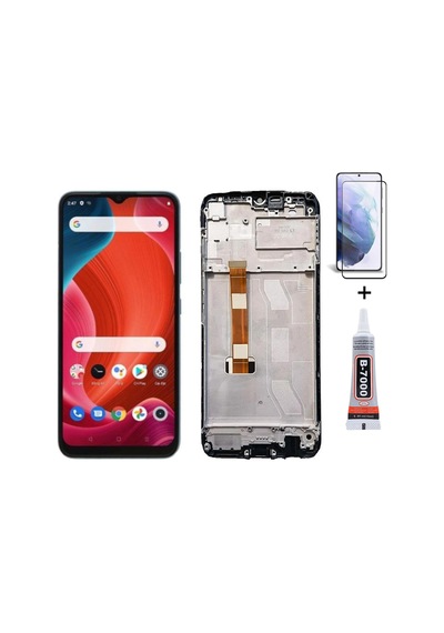 Oppo Realme C25s Çıtalı Uyumlu Ekran Lcd Dokunmatik B7000 15ml Yapıştırıcı Ve Kırılmaz Cam İle Beraber Yc