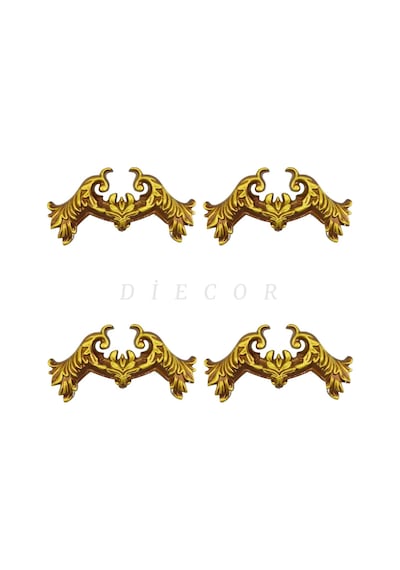 Diecor Dekoratif Polimer 2,5 Cm Duvar Çıtası Uyumlu Köşe Motifi Eskitme 2,5 Cm Model:xa19