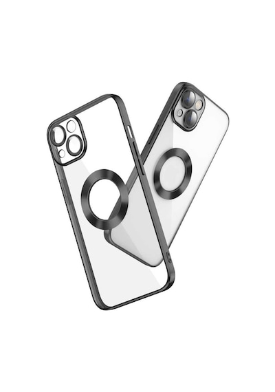 Apple Uyumlu iPhone 13 Kılıf Kamera Korumalı Logo Gösteren Şeffaf Kapak