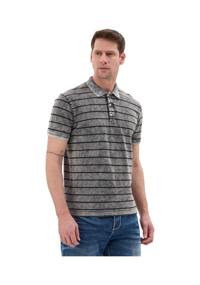 Cipo & Baxx Erkek Çizgili Polo Yaka Basic T-shirt - Ct858 Ant