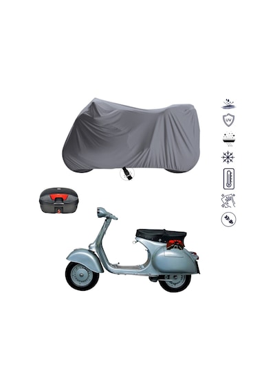 Piaggio Vespa 150 ÇANTALI MOTOSİKLET BRANDA SU GEÇİRMEZ TOPCASE UYUMLU MOTOR BRANDA