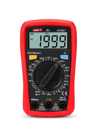 Unı-t Ut33d+ Dijital Multimetre Kırmızı