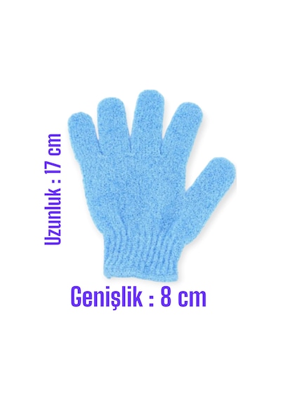 Guangzhou 2 Adet Peeling Eldiveni - Sırt, Eller Ve Vücut Için Yumuşak&nazik Çift Taraflı Çok Renk Li