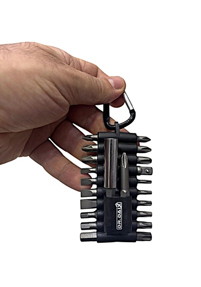 22 Parça Karabinalı Bits Set