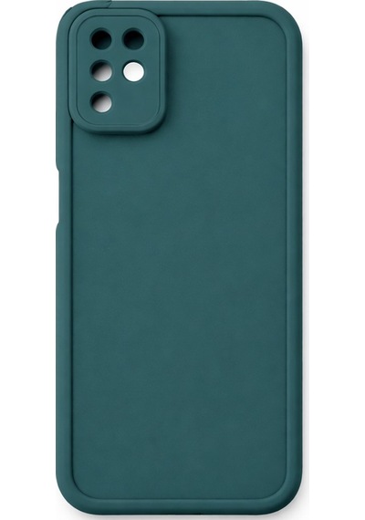 Huawei Nova 6 Se Uyumlu Kamera Çıkıntılı Mat Silikon Telefon Kılıfı Yeşil