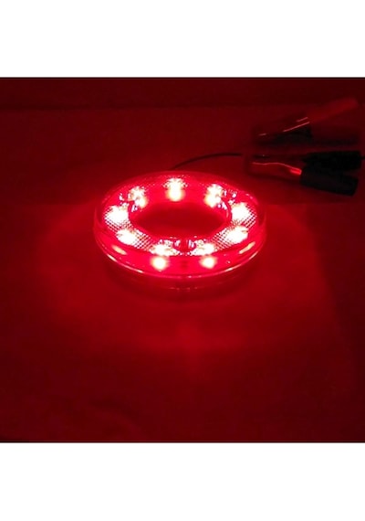 Ahmet Otomotiv Yuvarlak Simit Tip Led Lamba 9 Led 12/24v Kırmızı Stop Lamba