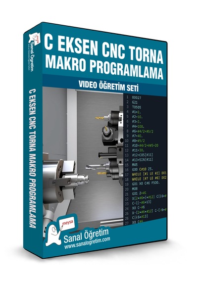 C Eksen Cnc Torna Makro Programlama Video Ders Eğitim Seti