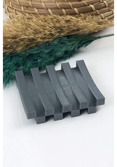 Buççin Online Mağaza Modern Sabunluk - Gri Plastik Gri Çok Renkli