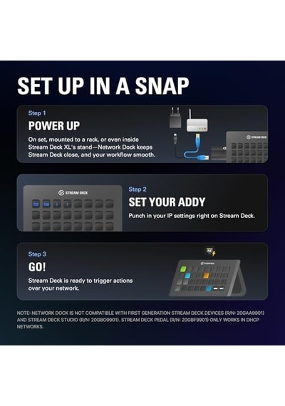 Elgato 10gbw9901 Stream Deck Network Dock Ağ Bağlantı Ünitesi