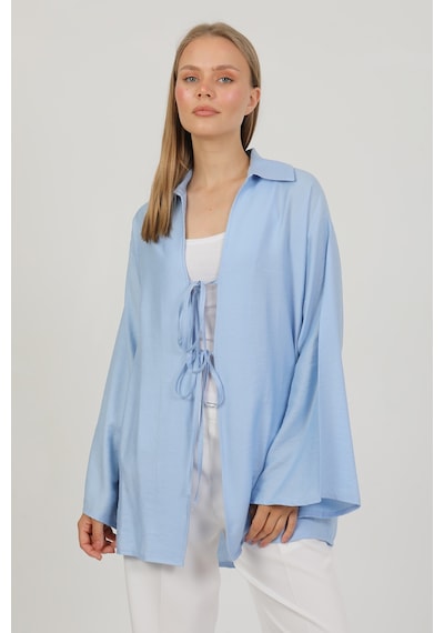Doğal Viskon Kumaş Cepli Bağcıklı Kadın Kimono 1167 Hafif, Dökümlü, Akışkan, Yazlık Model Mavi Doğal Viskon Kumaş Cepli Bağcıklı Kadın Kimono 1167 Hafif, Dökümlü, Akışkan, Yazlık Model Mavi