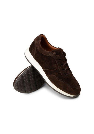 Deery Erkek Hakiki Süet Kahverengi Sneaker Ayakkabı - E8210zkhve01 Kahverengi