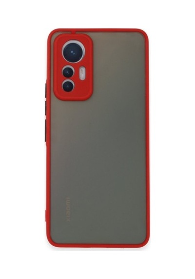 Mi 12 Lite Kılıf Montreal Silikon Kapak - Kırmızı Çok Renkli