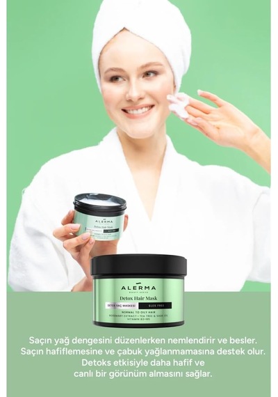 Lexroo Detox Sülfatsız Saç Maskesi, İnce Telli Ve Yağlı Saçlar İçin, 240 Ml