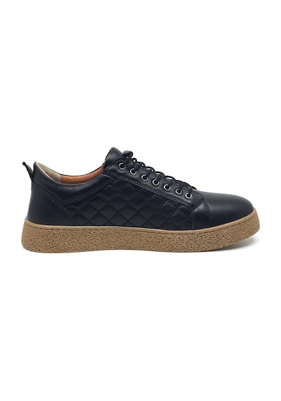 Goldbrand %100 Hakiki Deri Erkek Kışlık Rahat Günlük Casual Süs Bağcıklı Ayakkabı 40-44 Siyah