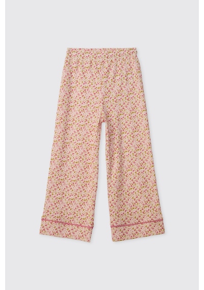 Panço Kız Çocuk Yakalı Ekru Pijama Takımı 2621gk39004 Krem