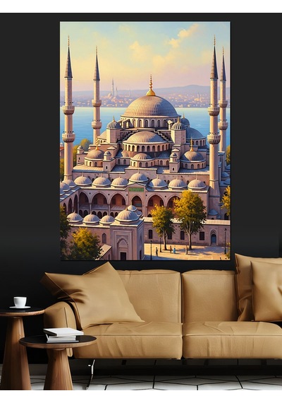Ahşap Tablo İstanbul Sultanahmet Camii Ve Meydanı