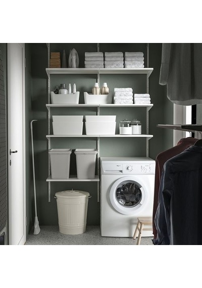 Ikea Knodd Çöp Kutusu, Beyaz, 40 Lt, Kapaklı