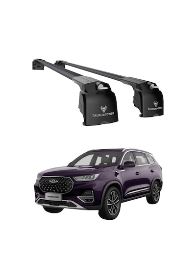 Chery Tiggo 8 Pro / 8 Pro Max 2024 2025 Trs-2 Kilitli Sistem Ara Atkı Tavan Barı Siyah 2 Adet