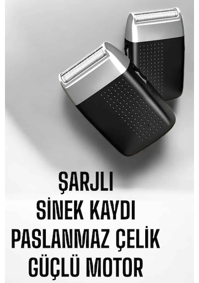 Diyar-ı Fırsat Tıraş Makinesi Sinek Kaydı Paslanmaz Çelik Taşınabilir Şarjlı