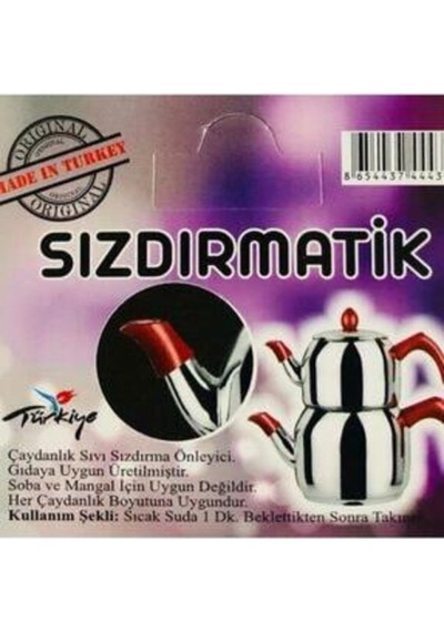 Sızdırmatik 2'li Çaydanlık Sıvı Sızdırma Önleyici Kaskimya-0078 Çok Renkli Diğer