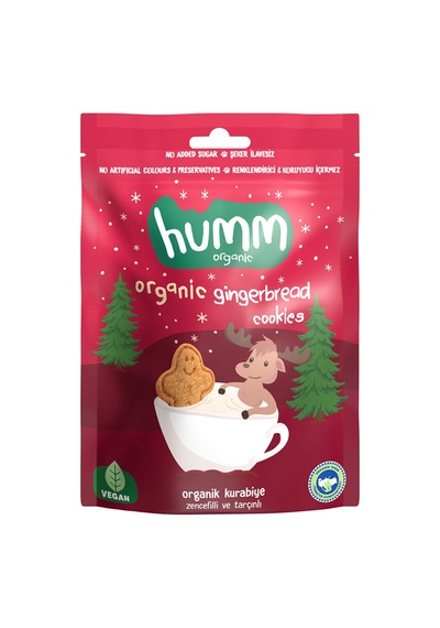 Humm Organic Zencefilli Tarçınlı Vegan Kurabiye 55 G - 7 Adet Tarı