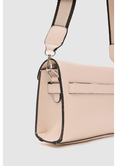 Shule Bags Kelly Kilitli Clutch Bag Krem Krem