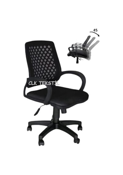 Clk-06 Fileli Petek Ofis Büro Bilgisayar Koltuğu Sandalyesi Siyah Clk-06 Fileli Petek Ofis Büro Bilgisayar Koltuğu Sandalyesi Siyah