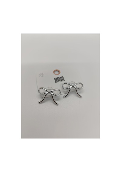 Kurdela Figürlü Silver Renk Küpe