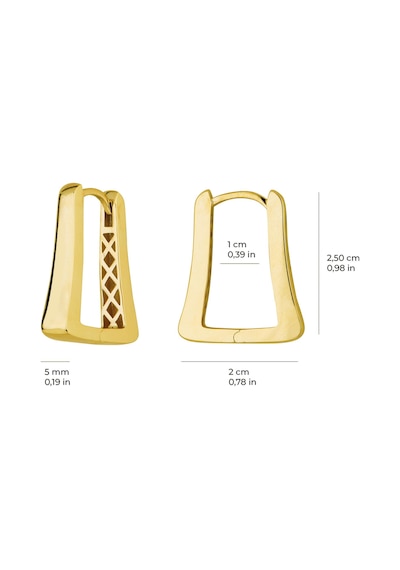 14 Ayar İtalyan Modern Altın Küpe 5,05 Gr-5955