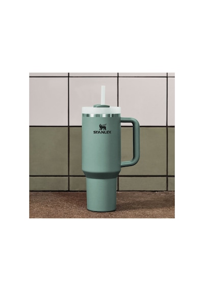 3 Adet Stanley Quencher H2.o Flowstate Tumbler Pipetli Termos Yeşil 1.18 Litre Çok Renkli