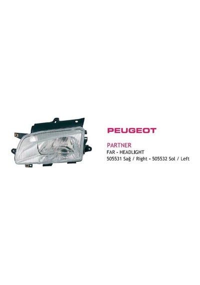 Ayfar Far Sağ Peugeot Partner 96-