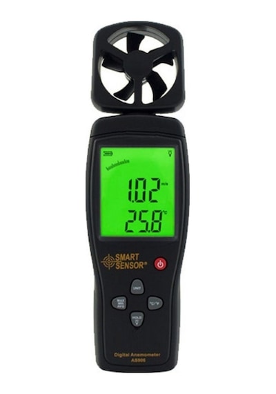 Smart Sensor As 806 Rüzgar Hızı Ve Sıcaklık Ölçer Anemometre N11.251