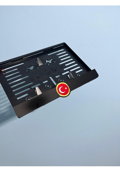 Tr Bayrak Gold Temalı Pleksi Motor Plakalığı
