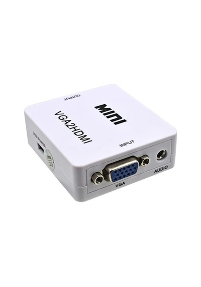 Vga To Hdmı Mini Model Dönüştürücü Bilgisayar Dan Televizyon Hdmı