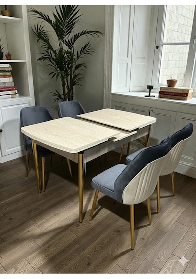 Msy Home Traverten/sonomo/siyah Mermer Gold/krom Ayaklı Mdf 80 130 Kelebek Açılabilr Yemek Masası Traverten Gold Msy Home Traverten/sonomo/siyah Mermer Gold/krom Ayaklı Mdf 80 130 Kelebek Açılabilr Yemek Masası Traverten Gold