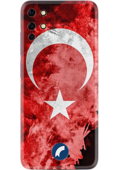 Reeder S19 Max Kılıf Resimli Desenli Baskılı Silikon Şanlı Türk Bayrağı 1315